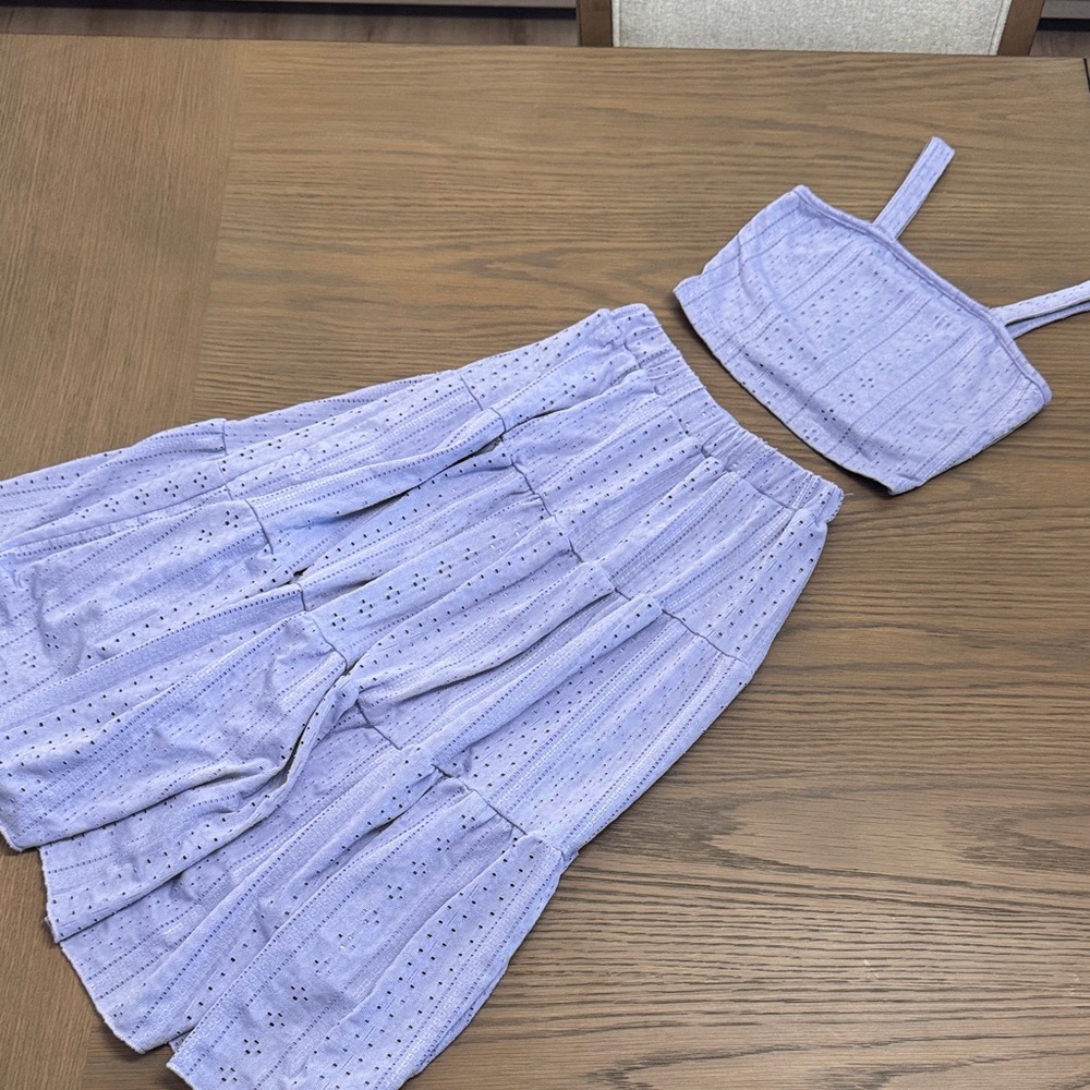 Kids Lavender Two-Piece Set
